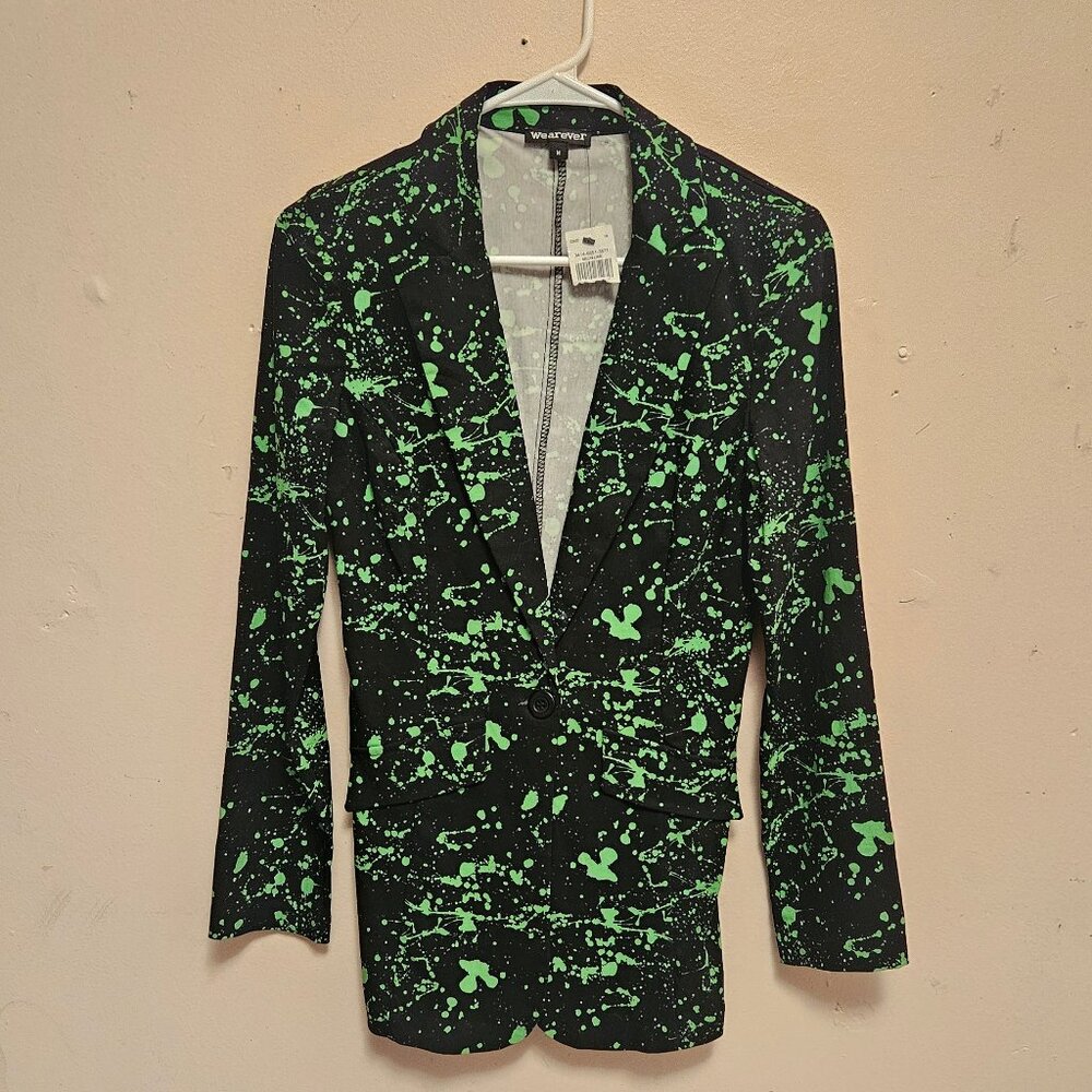 YOUTH MEDIUM "SLIME" BLACK & GREEN BLAZER